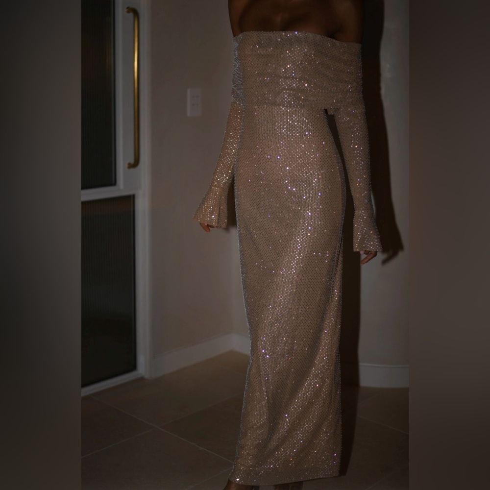 Marcel Off Shoulder Diamante Maxi